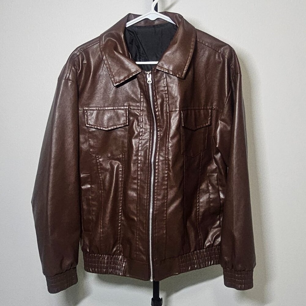 Faux Leather Jacket